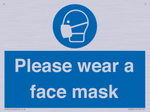 Please wear a face mask